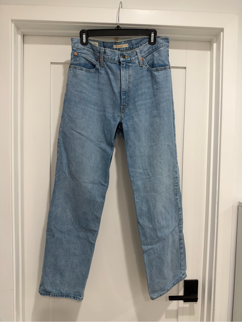 Light Blue Straight-Leg Jeans